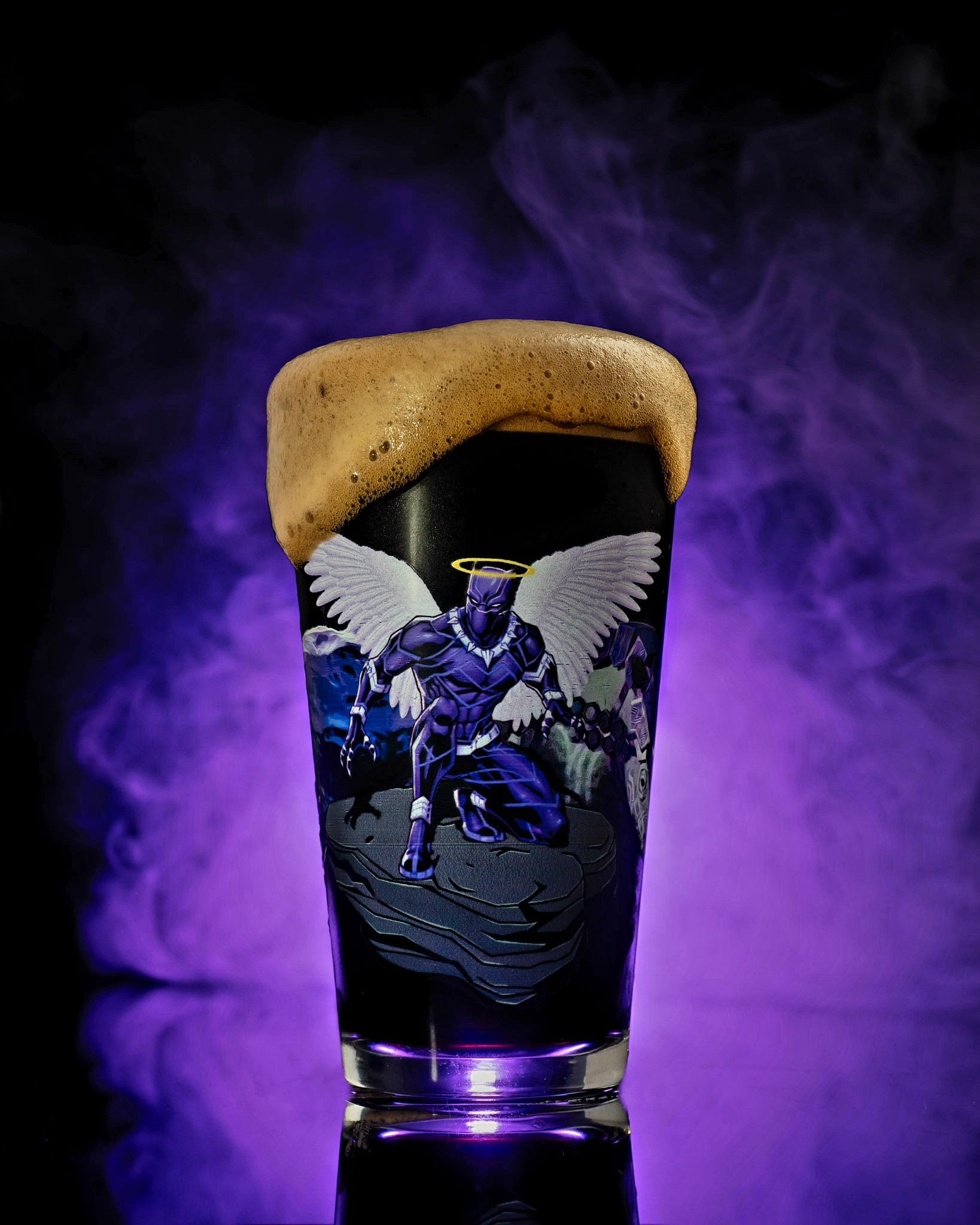 "Royal Immortal" JWB and 17% Drip Collab Glass